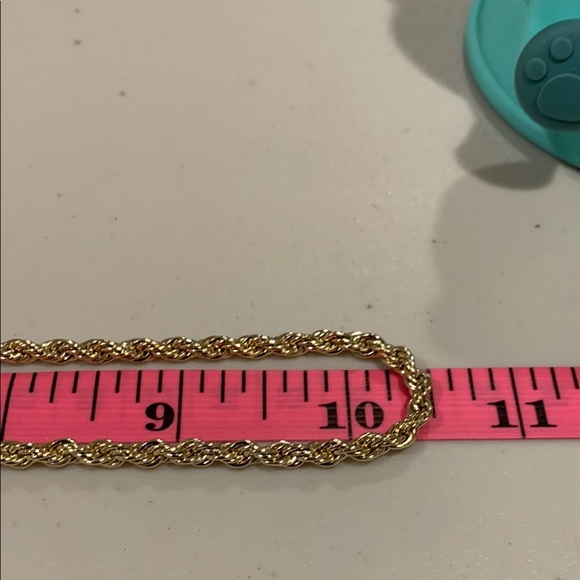 14k Gold Plated Elegant Rope Chain Necklace - Picture 3 of 5